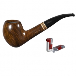 Vauen Pfeife Louis 1741 + Necuma Pfeifenfeuerzeug 