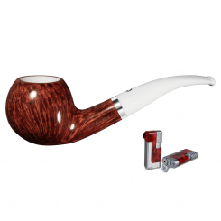 Vauen Pfeife * Maris 742 Weißpunktedition + Necuma Pfeifenfeuerzeug 