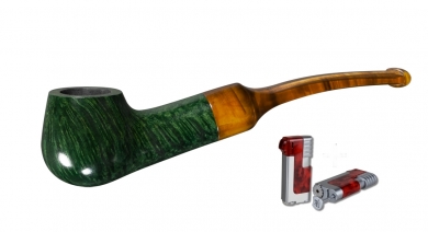 Vauen Pfeife Minni 6 + Necuma Feuerzeug 