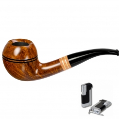 Vauen Pfeife * BRASS 2308 + Necuma Pfeifenfeuerzeug 