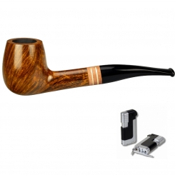 Vauen Pfeife * BRASS 2316 + Necuma Pfeifenfeuerzeug 