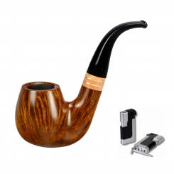 Vauen Pfeife * BRASS 2353 + Necuma Pfeifenfeuerzeug 