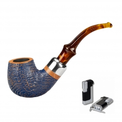 Vauen Pfeife * Denim 4915 + Necuma Pfeifenfeuerzeug 
