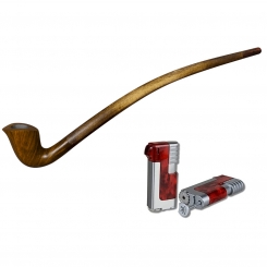 Vauen Lesepfeife Auenland Sungard + Necuma Pfeifenfeuerzeug 