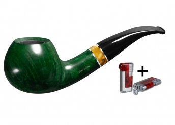 Vauen Pfeife Ambrosi 8137 + Necuma Pfeifenfeuerzeug 