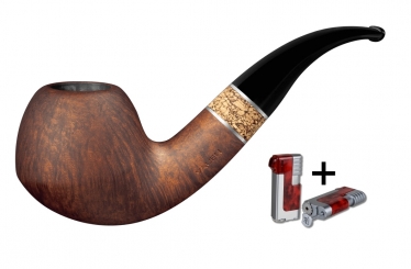 Vauen Pfeife Burgund 1615 +Necuma Pfeifenfeuerzeug 