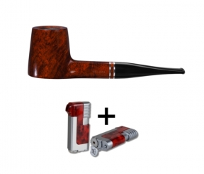 Vauen Pfeife *Classic 1683 + Necuma Pfeifenfeuerzeug 