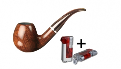 Vauen Pfeife *Classic 3904 + Necuma Pfeifenfeuerzeug 