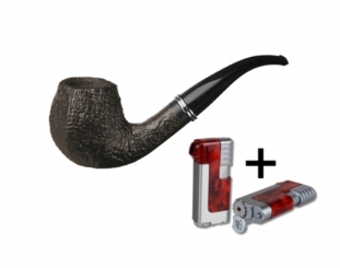 Vauen Pfeife Classic Sand 4406 + Necuma Pfeifenfeuerzeug 