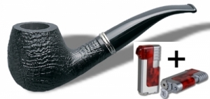 Vauen Pfeife Classic Sand 4461 + Winjet Pfeifenfeuerzeug 