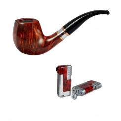 Vauen Pfeife * Dali 106 Weißpunktedition + Necuma Pfeifenfeuerzeug 