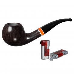 Vauen Pfeife Flame 2042 + Winjet Pfeifenfeuerzeug 