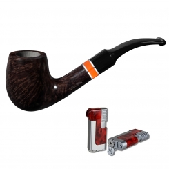 Vauen Pfeife Flame 2055 + Winjet Pfeifenfeuerzeug 