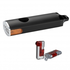 Vauen Pfeife * Jucan 1 Weißpunktedition + Necuma Pfeifenfeuerzeug 