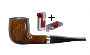 Vauen Pfeife Lap 1786 + Necuma Pfeifenfeuerzeug 