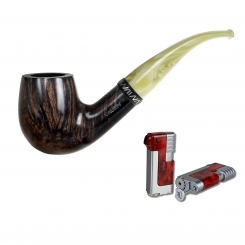 Vauen Pfeife * Lindis 2227 + Necuma Pfeifenfeuerzeug 