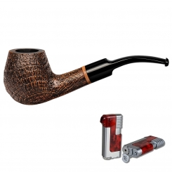 Vauen Pfeife Mamba 5561 + Necuma Pfeifenfeuerzeug 