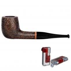 Vauen Pfeife * Mamba 5586 + Necuma Pfeifenfeuerzeug 