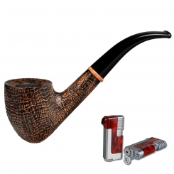 Vauen Pfeife * Mamba 5591 + Necuma Pfeifenfeuerzeug 