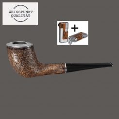 Vauen Pfeife * Maximus 592 Weißpunktedition + Necuma Pfeifenfeuerzeug 