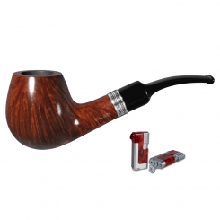 Vauen Pfeife * Quentin 8261 +Necuma Pfeifenfeuerzeug 