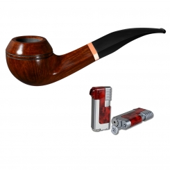 Vauen Pfeife * SIX SX107 6mm + Necuma Pfeifenfeuerzeug 