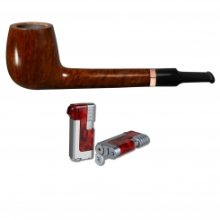 Vauen Pfeife SIX 1106 6mm + Necuma Pfeifenfeuerzeug 