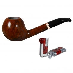 Vauen Pfeife * SIX 1109 6mm + Necuma Pfeifenfeuerzeug 