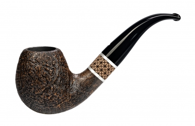 Vauen Pfeife Timber 504 sand Weißpunktedition + Necuma Pfeifenfeuerzeug 