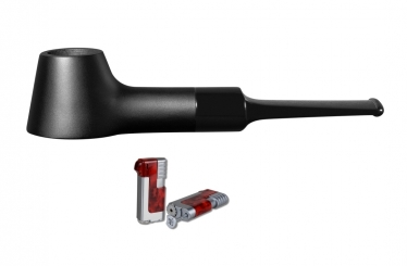 Vauen Pfeife TINY 1 + Necuma Feuerzeug 