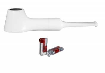 Vauen Pfeife TINY 2 + Necuma Feuerzeug 