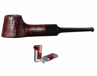 Vauen Pfeife TINY 4 + Necuma Feuerzeug 