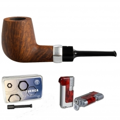 Vauen Pfeife * Tuerca Weißpunktedition 111 + Necuma Pfeifenfeuerzeug 