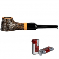 Vauen Pfeife * TINY 7 + Necuma Feuerzeug 