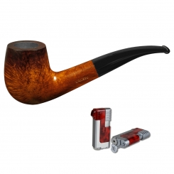 Vauen Pfeife Vintage 1072 + Necuma Pfeifenfeuerzeug 