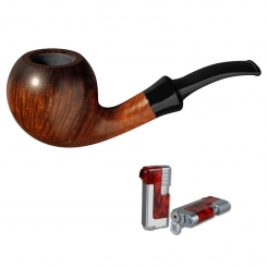 Vauen Pfeife Vintage 1077 + Necuma Pfeifenfeuerzeug 