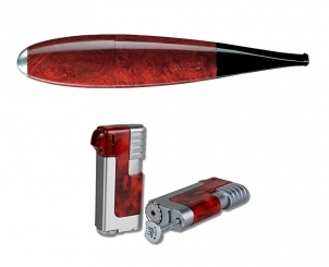 Vauen Pfeife Zeppelin +  Necuma Pfeifenfeuerzeug 