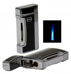 Windmill Feuerzeug Windmaster 2 Jetflamme Feuerstein Lack schwarz 