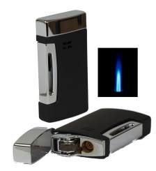 Windmill Feuerzeug Windmaster 2 Jetflamme Feuerstein schwarz matt 