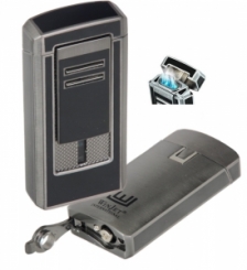 Winjet Feuerzeug Romano Triple schwarz Laserflammen 