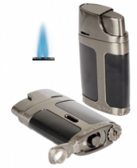 Xikar Element Double Jet Feuerzeug black-gunmetal 