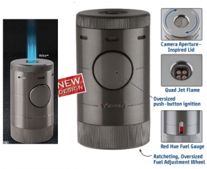 Xikar Tischfeuerzeug Volta Quad Jet-Flamme gun 