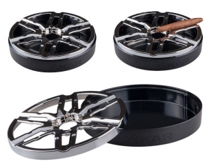 Xikar Burnout Zigarrenascher im Chromfelgen-Design für bis zu 6 Zigarren 