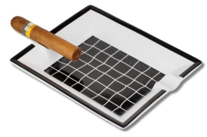 Designascher 2 Ablagen black & white 