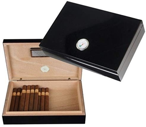 Artikelbild des Artikels “Medium Humidor Pianolack schwarz “