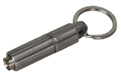 Artikelbild des Artikels “Angelo Schlüsselanhänger Zigarrenbohrer 8mm mit Auswurfmechanik silver “