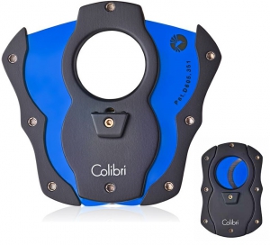 Artikelbild des Artikels “Colibri Zigarrencutter Cut blau-schwarz silikonbeschichtete Klinge “