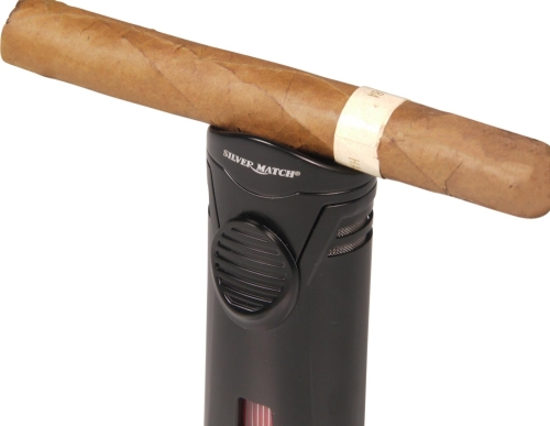 Artikelbild des Artikels “SILVER MATCH Jet-Cigarren-Feuerzeug Debden mit Cigarrenablage “