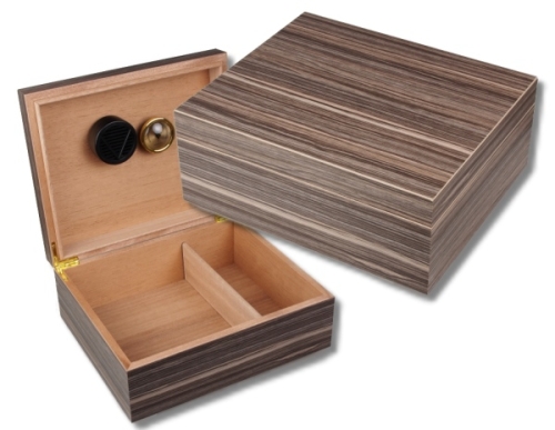 Artikelbild des Artikels “Light Zebra Antik Finish Humidor V-520 Polymerbefeuchter “