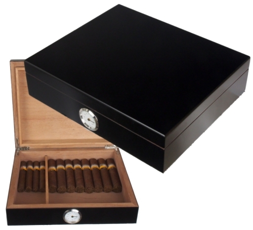 Artikelbild des Artikels “LA Black Edition Humidor Hygro 30 Inkl. Polymerbefeuchter “